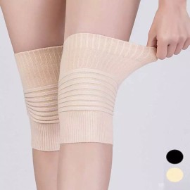 면 무릎 보호대 사계절 착용 숏기장 스판 얇은 두께 [블랙-M] Thin Spandex Knee Protector for All Seasons, Short Length [Black-M]
