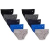Beverly Hills Polo Club Mens 10 Pack Low Rise Briefs,