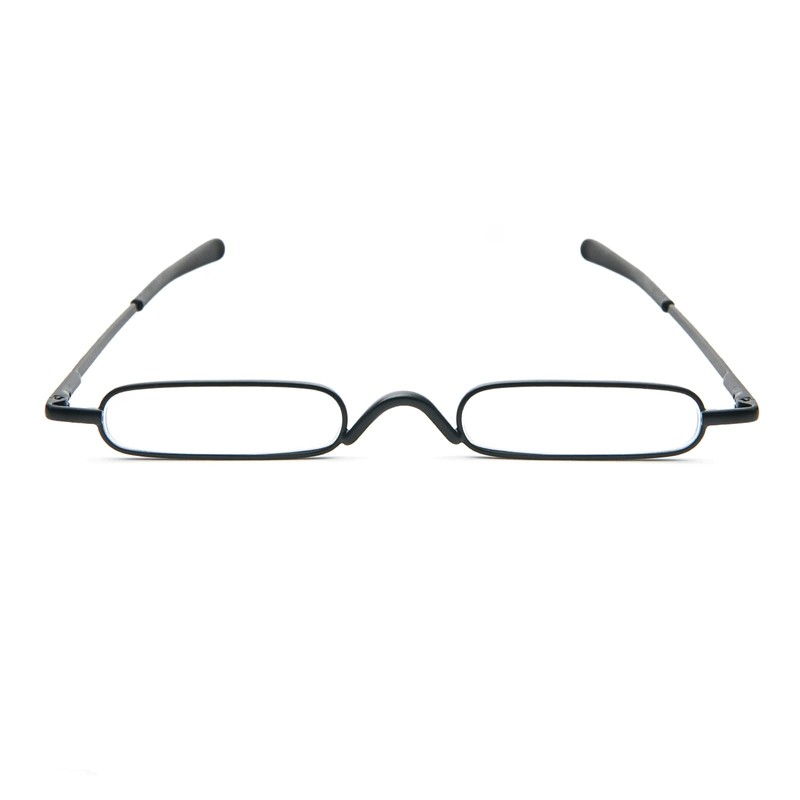 [REAVEE] 老眼鏡 ミニサイズメタルフレーム ポケット 携帯用 ケース付け 超軽量TR90フレーム 男女兼用 おしゃれ 度数