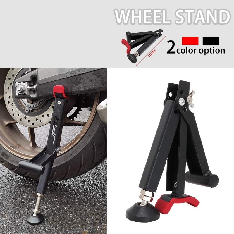USTPO Universal Motorcycle Rear Wheel Lift Height Angle Adjustable Foldable