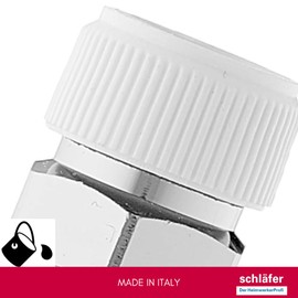 Schläfer 704211 | Manual Safety Valve for Bleeding and Bleeding with Rotating Drain for Radiators, Radiators, Safety Valve 1/2 Inch for Radiators and Radiators. Pack of 1