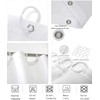 4Pcs Romantic Red Rose Bathroom Shower Curtain Sets, Independence Day