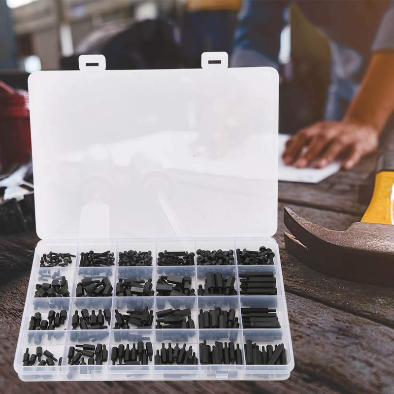 Hex Spacers 360pcs M2 M2.5 M3 Nylon Hex Socket Spacer