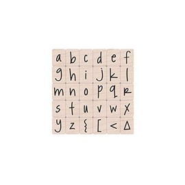 Hero Arts Happy Lower Case Alphabet Woodblock Stamp Set