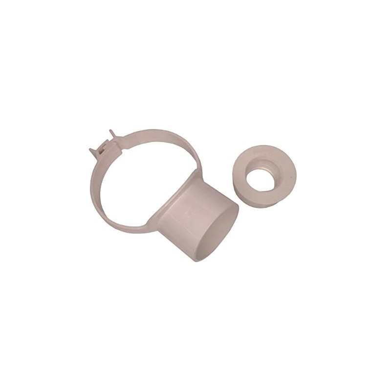 Floplast Soil Pipe White Strap Boss with 43mm Solvent Boss