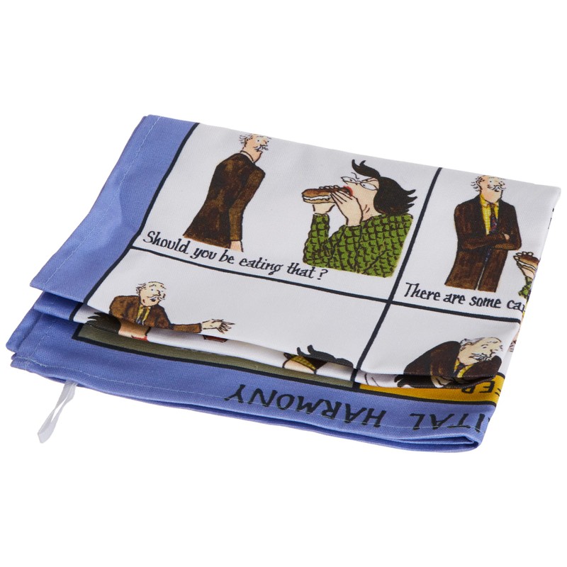 Samuel Lamont Guide to Marital Harmony Cotton Tea Towel, Blue