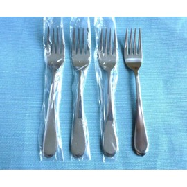 ONEIDA New Oneida ICARUS Glossy Set of 4 Salad Forks Stainless Flatware (6 7/8")