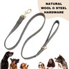 Pawsitive Wool Dog Leash (Gray, L)