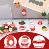 20 Pcs Mini Christmas Fridge Magnets, 1 Inch 3D Christmas
