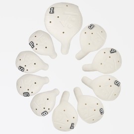 FRANKTECH Golf Club Covers Pins, 10pcs or 25pcs PVC Plastic Decoration Charms, Funny Add On, Compatible to Golf Head Covers