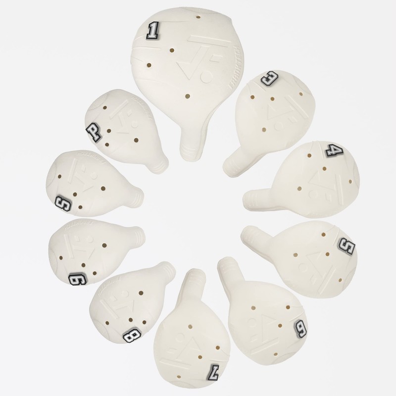FRANKTECH Golf Club Covers Pins, 10pcs or 25pcs PVC Plastic