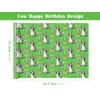 WRAPAHOLIC Cow Birthday Wrapping Paper Roll - Mini Roll -