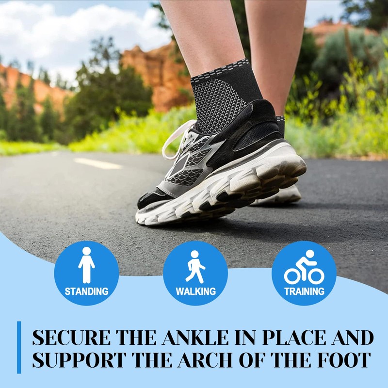 Ankle Brace [Pack of 2], Ankle Brace Compression Socks, Breathable