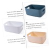 CHILDWEET 6PCS Plastic Storage Boxes Lids Multi-purpose Desk Organizers for