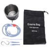 Enema Bucket Kit 1.6L Stainless Steel Bucket Reusable Shower Enema