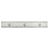 'Floral Teapot' 30cm (12 Inch) White Plastic Ruler (RL00092862)