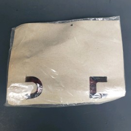 Vintage 1950s Mar-Bo-Gun Red Translucent Plastic Marble Shooter Toy Blue Card