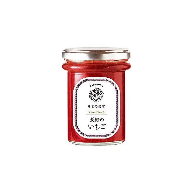 Hanami Fruit Jam Nagano Strawberry, 5.6 oz (160 g)