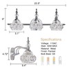 DJFHKO Vanity Lights for Bathroom Vanity Light Fixtures Chrome Vanity