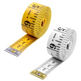 Pack of 2 Tailor's Tape Measure, Body Measure, Soft Double-Sided Tape Measure, Extra Long Tape Measure, Practical Retractable Sewing Tape Measure, Soft Tape Measure for Tailors for Measuring Lengths