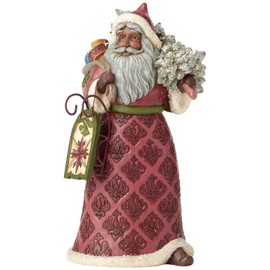 Enesco Jim Shore Heartwood Creek Victorian Santa with Toy Bag