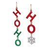 Betsey HO HO HO Mismatched Earrings