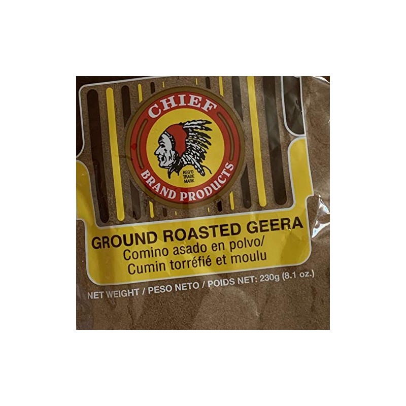 Chief Roasted Geera Ground Cumin Seeds 230g, 8.1 Oz