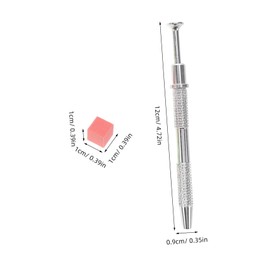 OHPHCALL 4 Claws Metal Grabber Mini Nail Sponges Set Nail Art Tools Soft Sponge Brush for Manicure Supplies