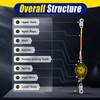 23ft/7m Self Retracting Lifeline,Lanyard Arrester Fall Protection,Retractable Safety Lanyard w/Alloy
