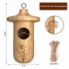 Hummingbird House, 3Pcs Humming Bird House for Outside Hanging, Natural