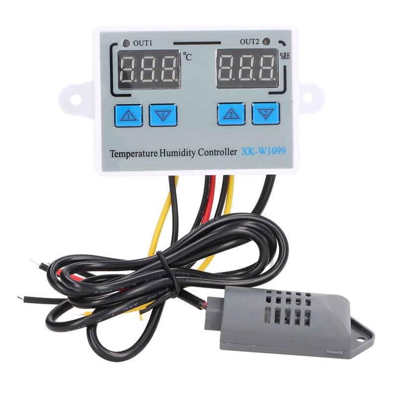 Digital Temperature Humidity Controller Intelligent Electronic Thermostat Switch 12V 220W