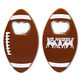 No Huddle American Football Bottle Opener Set of 2