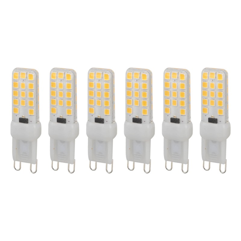6PCS G9 LED Light Bulb Dimmable 5W 450LM 28 Beads