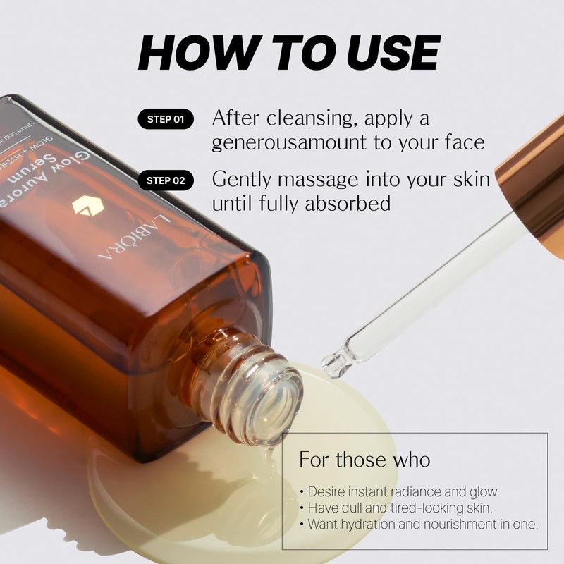 Labiora Glow Aurora Serum – Niacinamide Face Serum with Hyaluronic