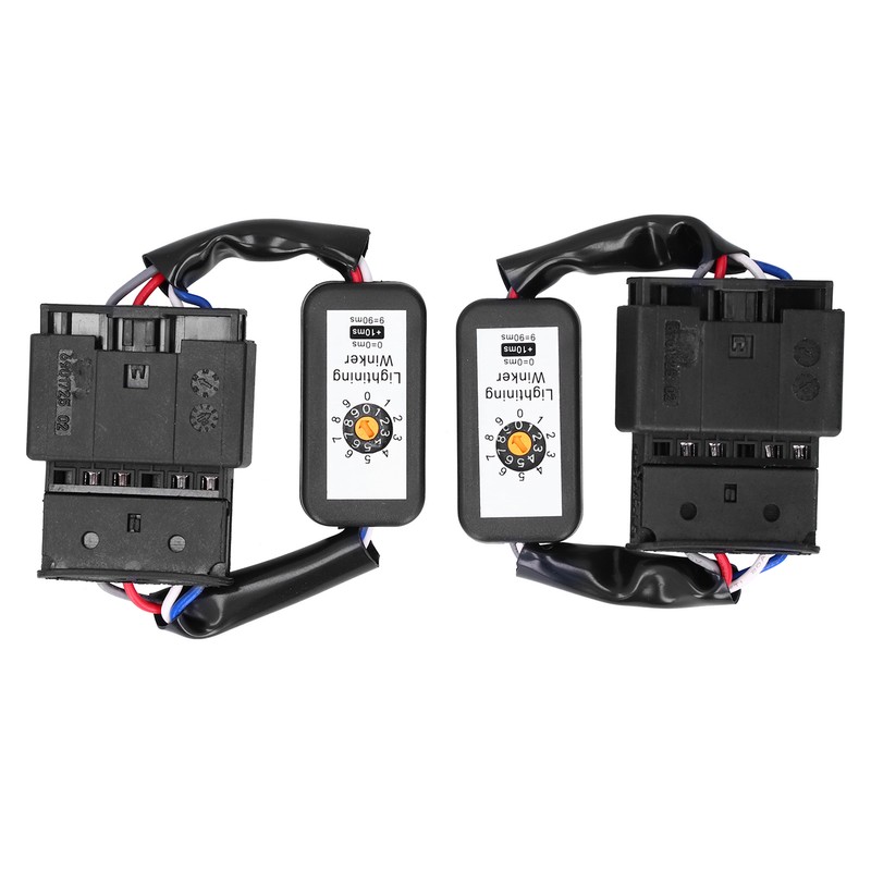 Pair LED Tail Lights Dynamic Turn Signal Adapter Harness Blinker