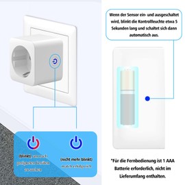 Window Contact Switch, Window Contact Switch Radio, Radio Exhaust Control with Window Magnetic Contact and Radio Socket, Window Contact Switch Cooker Hood with Radio Socket 16 A for Fireplace, Garage