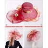 Z&X Women's Organza Church Fascinator Hair Clip Bridal Wedding Tea
