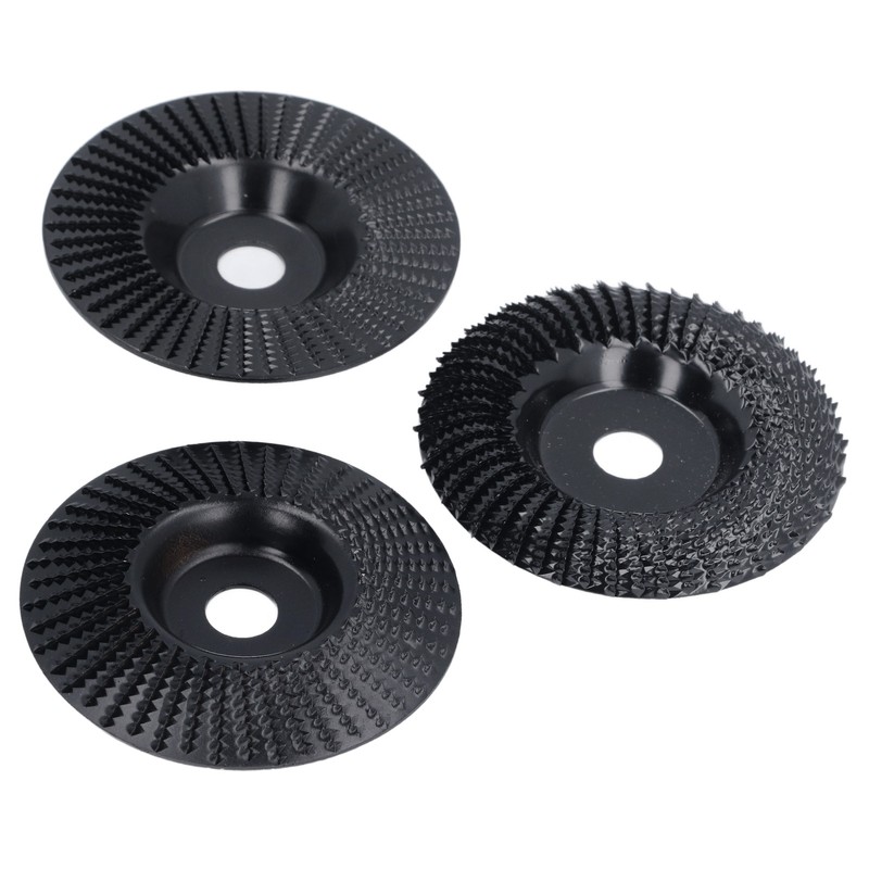 3PCS Set Wood Grinding Wheel Black Color 100mm Diameter 16mm