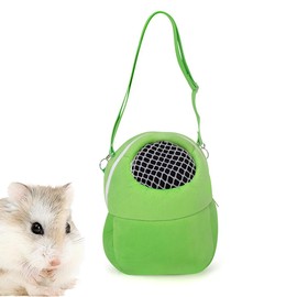 EIR Portable Small Animals Carry Bag, Hedgehog Carry Bag, Pet Bag, Shoulder Bag, Pet Outdoor Bag, Breathable Hanging Carry Bag, for Sugar Gliders, Hamsters, Guinea Pigs, Chinchillas, Hedgehogs, gray