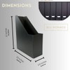 BLU MONACO Magazine Storage Containers 6 Piece Magazine File Holders