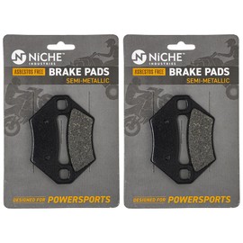 NICHE Brake Pad Kit for Arctic Cat Wildcat Sport 700 1436-811 2502-217 Front Rear Semi-Metallic