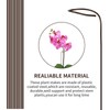 10Pcs Plant Support Stakes with 15 Pcs Plant Clips, Plant