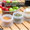 Lafuntar Tea Coffee Sugar Canisters Small for Camping, Camping Seasoning