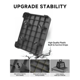 LIFTOZA Mobility Step Stool for Adults, Bed Step Stools, 680 LBS Capacity Safety Step Platform, Portable Stair Assist for Cars, Indoor/Outdoor Steps, Black