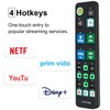 Alkia Universal Big Button TV Remote Control with Glow-in-the-Dark Keys