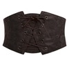 Scarlet Darkness Renaissance Corset Belt for Women Lace Overlay Front