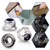 Mbsomnus Pack of 30 Flange Nuts M6 Nut DIN 6926