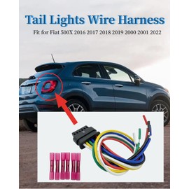 68285080AA Tail Lights Connector Pigtail Plug Fit for Fiat 500X 2016-2022 Tail Lights Wire Harness