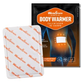 WarmSpark Adhesive Body Warmers Bulk -360/400 Packs- Individual Warmers, Long-Lasting Up to 12 Hours Disposable Handwarmers for Hot Hands Feet Chest Back Legs (400)
