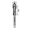 Augbits Bottom Bearing Flush Trim Router Bit 1/4 Shank, 1/2"